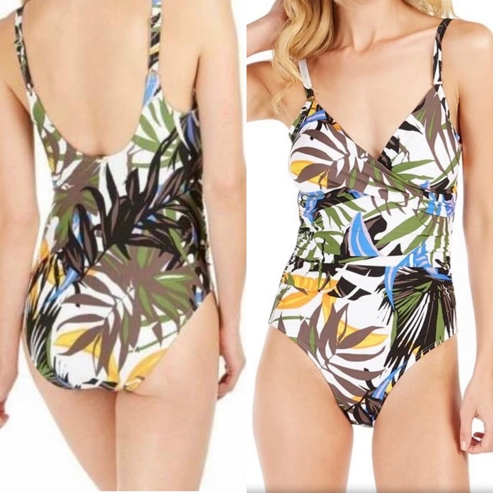 Calvin Klein One Piece Multi Tropical Swim size 6